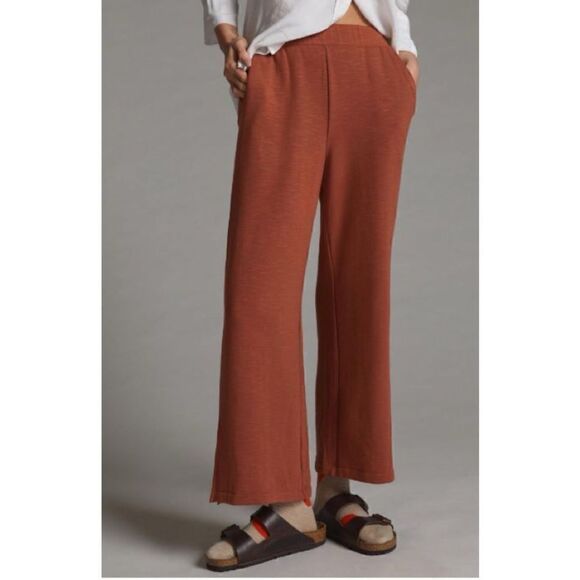 NEW Anthropologie Daily Practice Wide-Leg Pull-On Split-Hem Lounge Pants Small - Picture 4 of 4